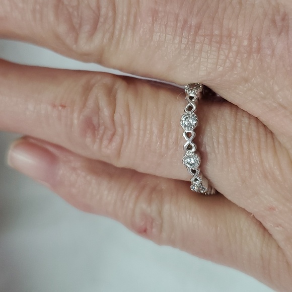 Rhodium plated ring - Picture 3 of 3